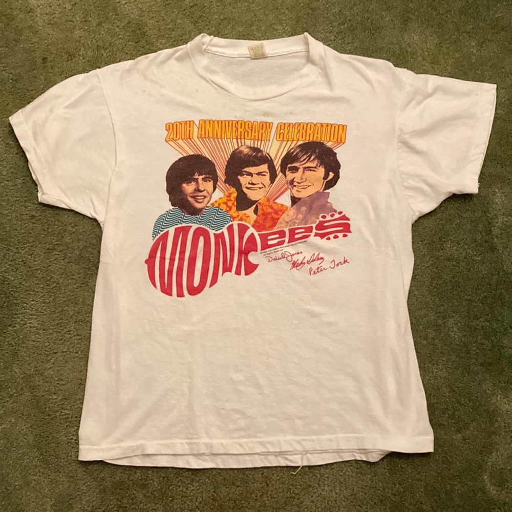 Vintage 1986 Monkees 20th Anniversary Tour T-Shirt